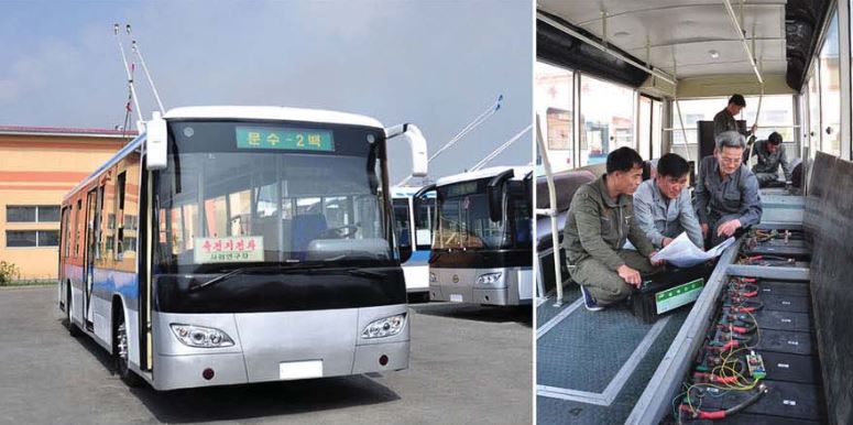 Pyongyang — New trolleybuses; Pyongyang — Trolleybus Factory