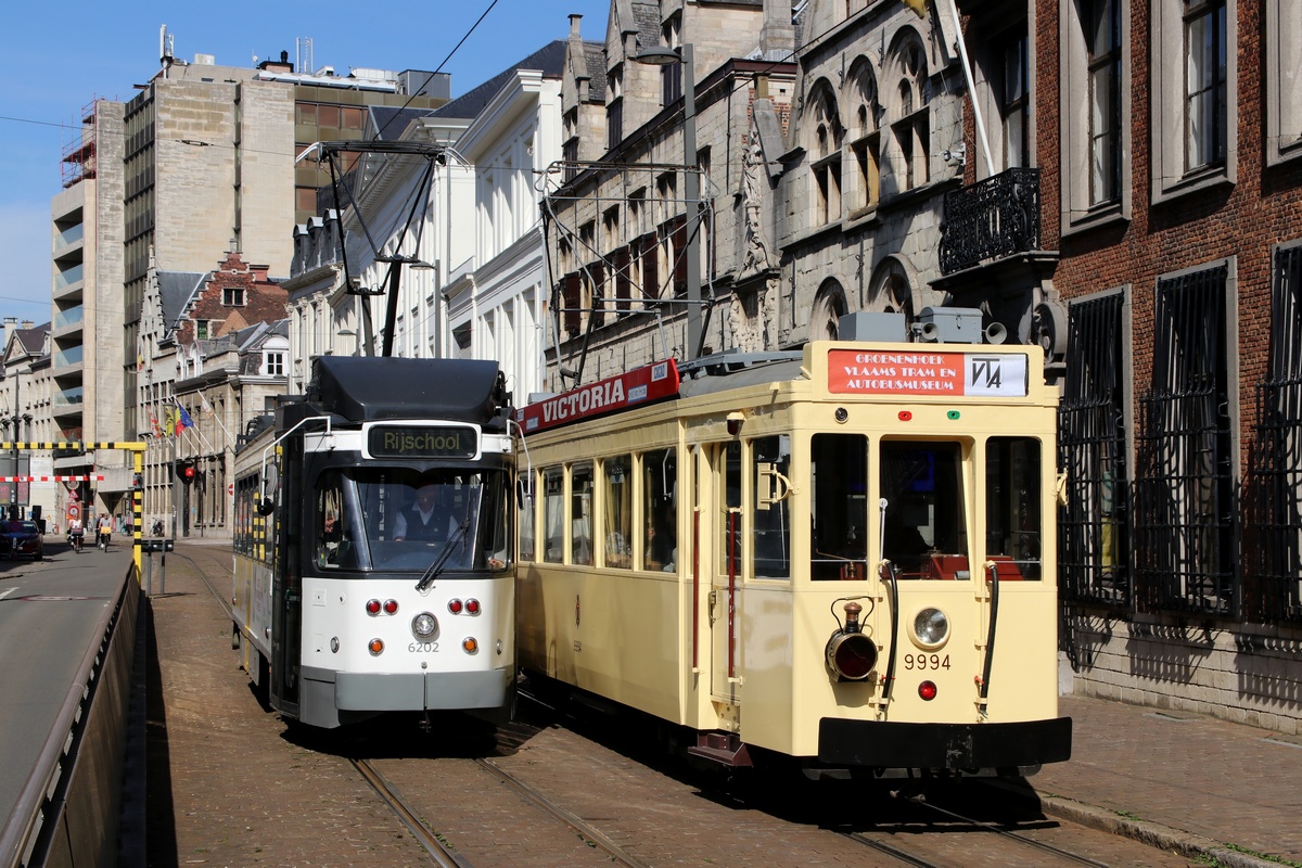 Antwerpen, SNCV Standard wooden motor car # 9994; Antwerpen — Excursion with Ghent trams 6202 and 42 (15/09/2019)