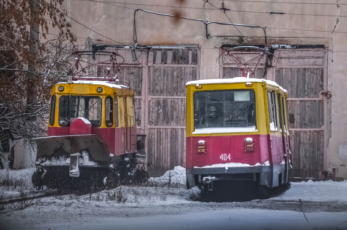Twer, GS-4 Nr 406; Twer, VTK-24 Nr 404; Twer — Service streetcars and special vehicles