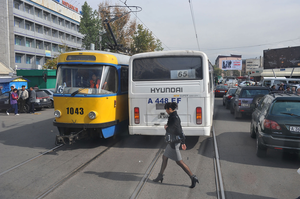Almata, Tatra T4D nr. 1043; Almata — Miscellaneous photos; Almata — Tramway lines