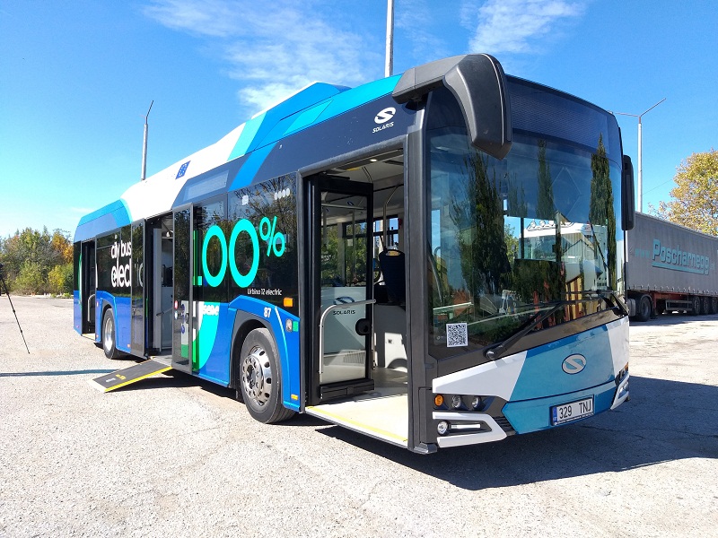 Dobrich, Solaris Urbino IV 12 Electric Nr 329 TNJ; Dobrich — Electric buses for tests in Dobric — 2015-2019