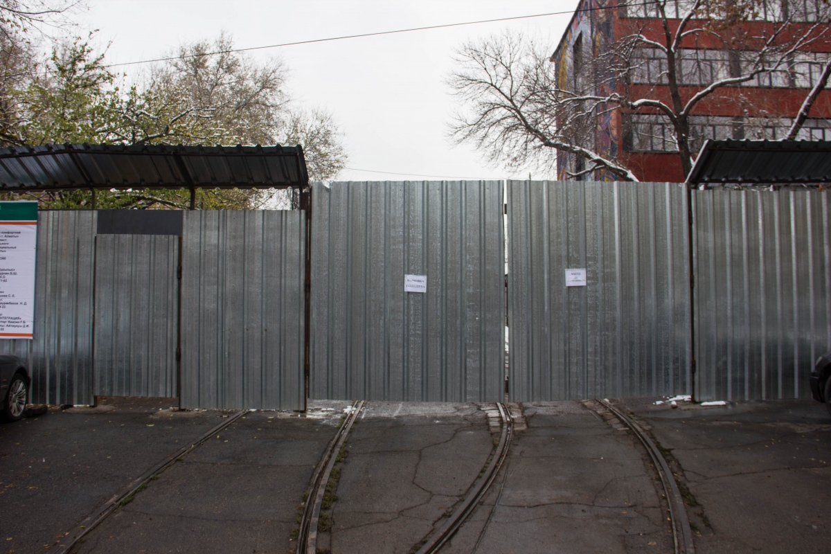 Almaty — Liquidated tram lines; Almaty — Tramway depot