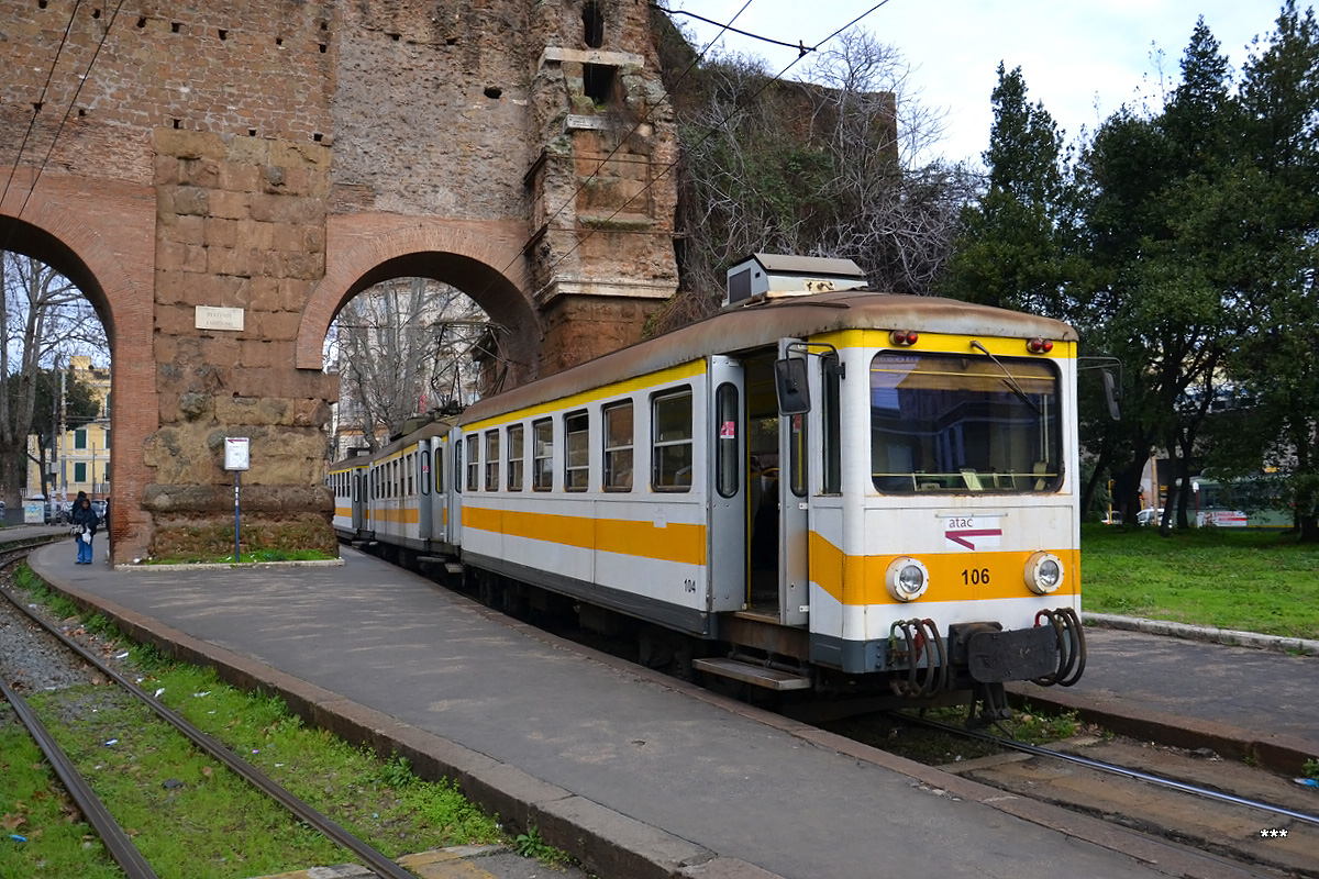 Roma, STEFER series 100 Nr. 106; Roma — Railways “Termini Laziali-Centocelle”(Roma-Giardinetti)