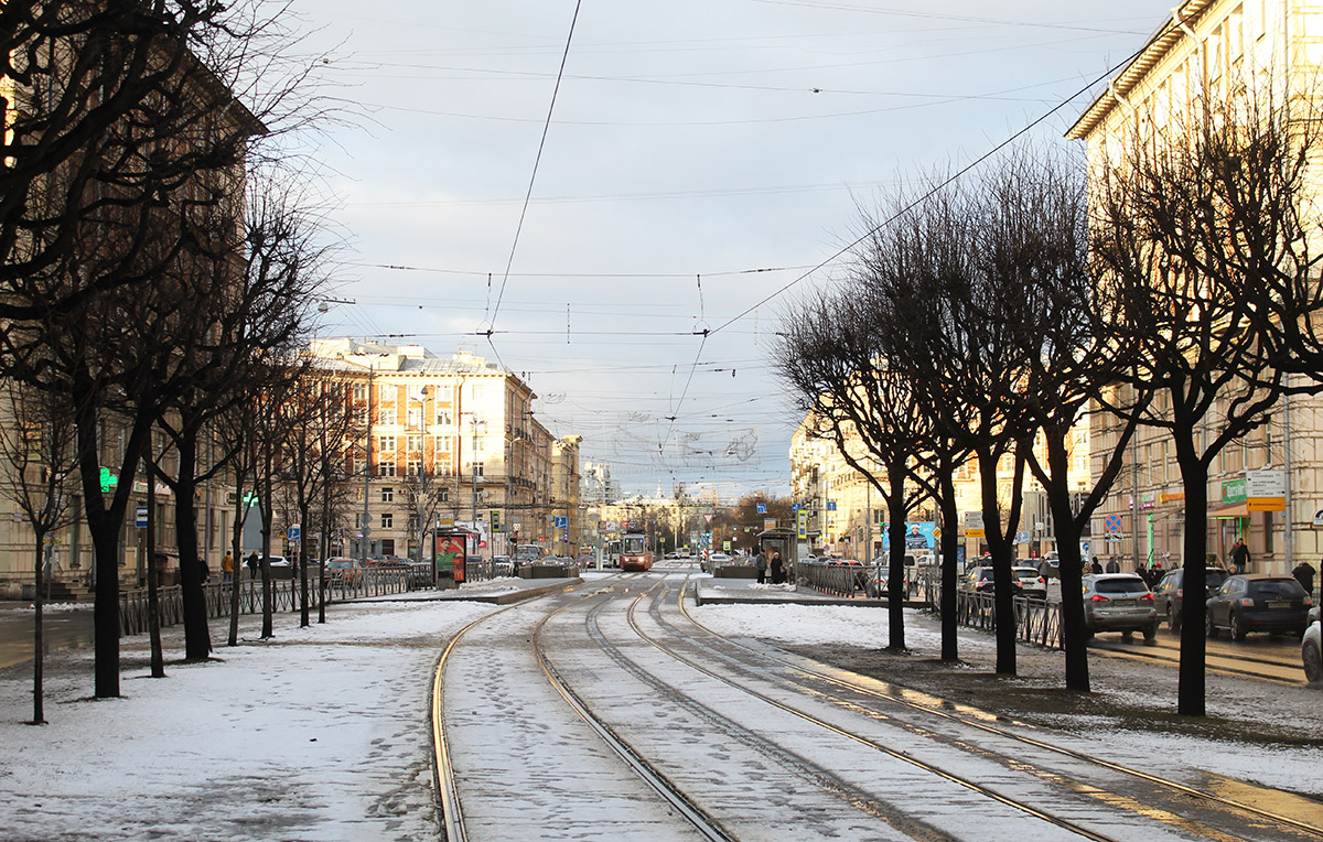 Petrohrad — Tram lines and infrastructure