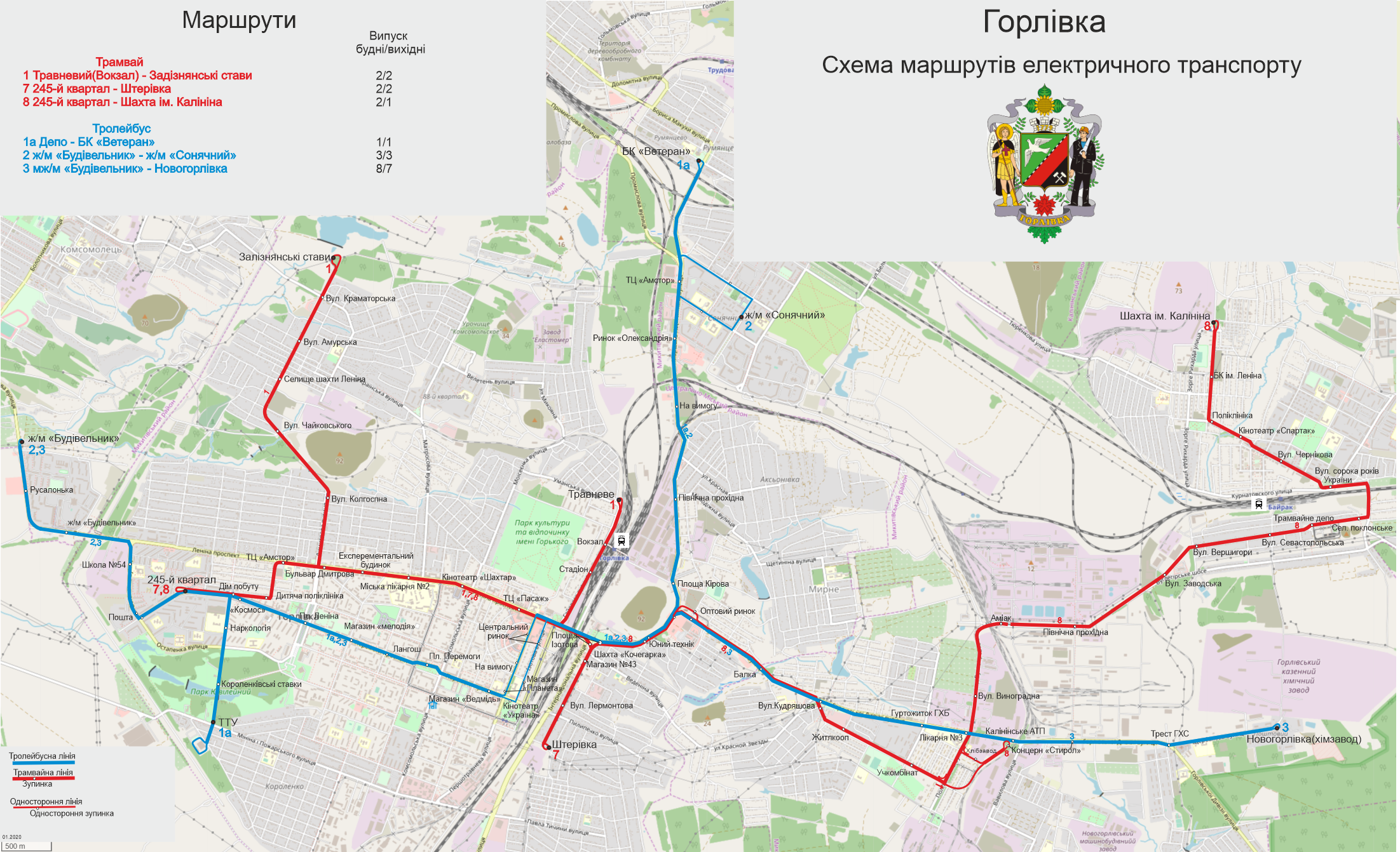 Gorlovka — Maps; Maps made with OpenStreetMap
