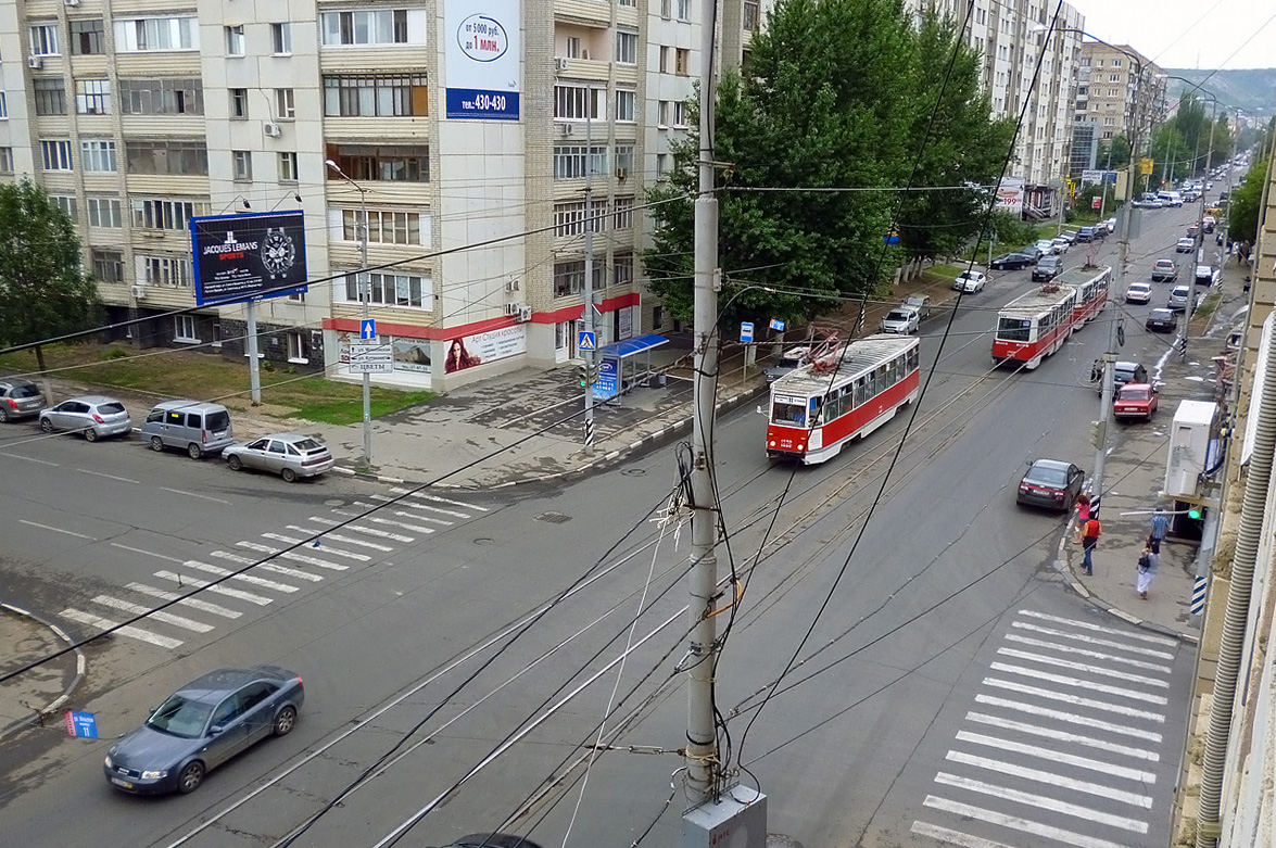 Саратов — Трамвайные линии; Саратов — Электротранспорт с высоты