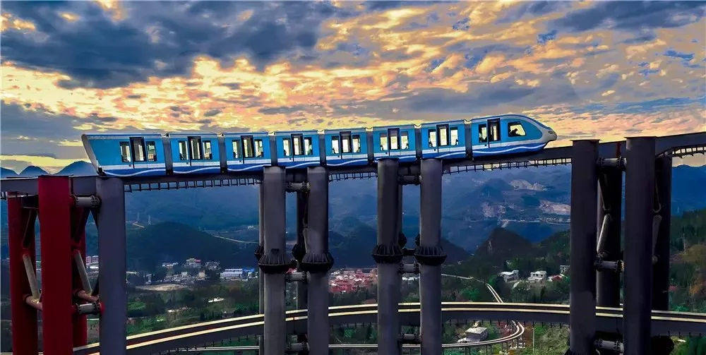 Liupanshui — Monorail line Yeyuhai Resort