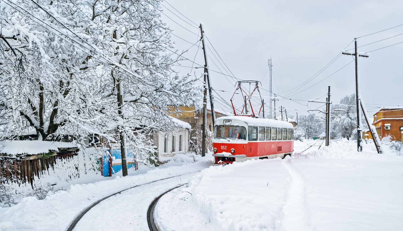 Donetsk, Tatra T3SU № 952; Donetsk — Tram line to Mushketovo station