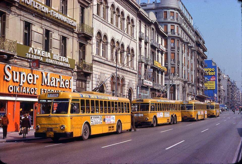 Ateny — Trolleybuses — old photos