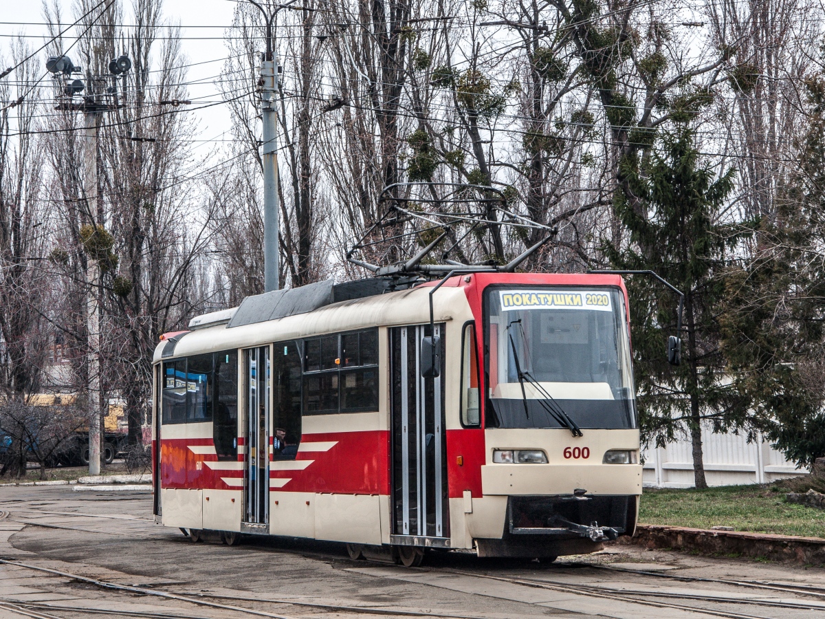 Kiev, T3UA-3 “Kashtan” Nr. 600; Kiev — Trip on trams KT3UA, К1М6 and T3UA-3 7th 07.03.2020