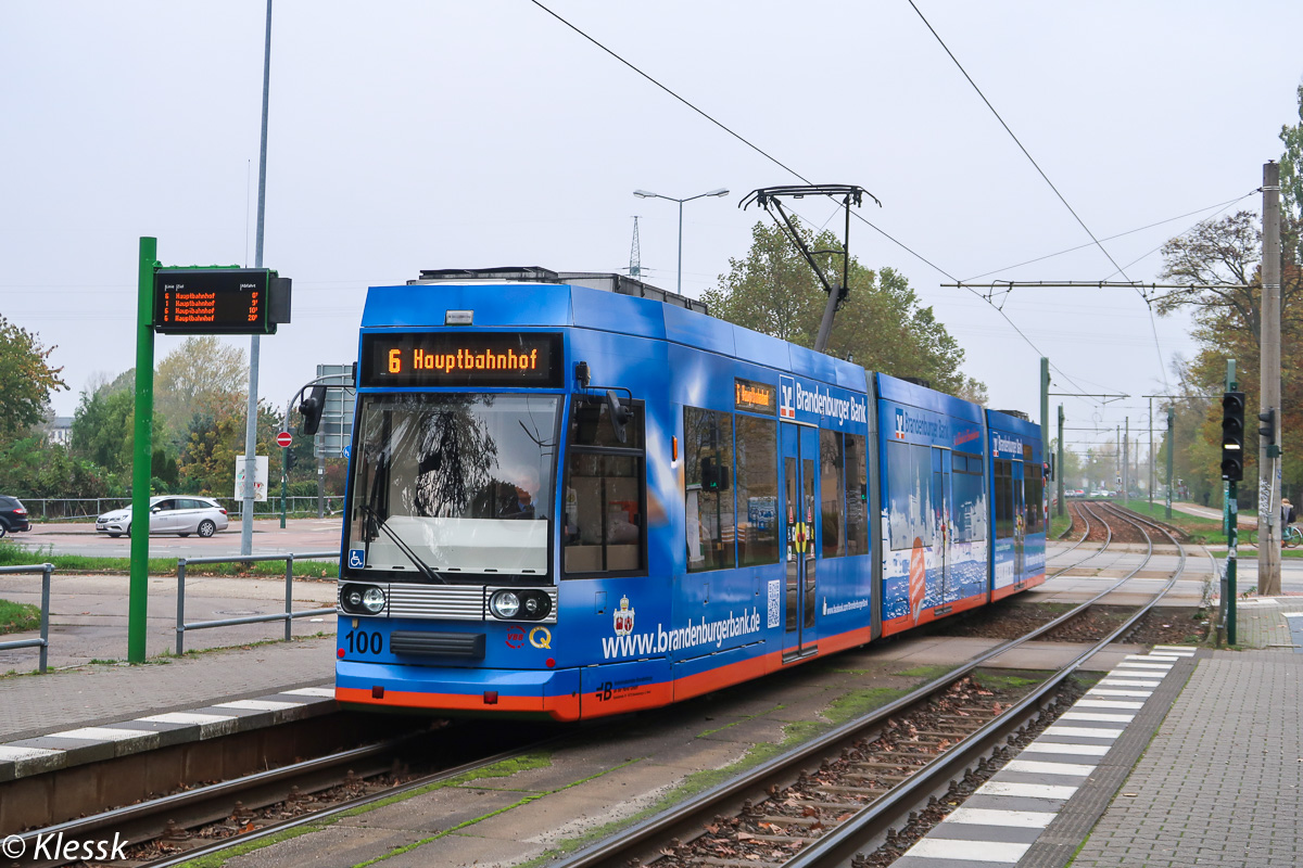 Brandenburg an der Havel, Duewag MGT6D Nr. 100