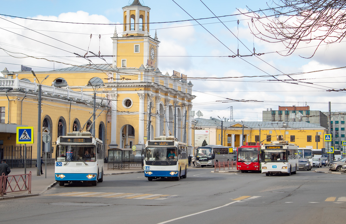 雅羅斯拉夫爾 — Terminus stations — trolleybus; 雅羅斯拉夫爾 — Trolleybus lines