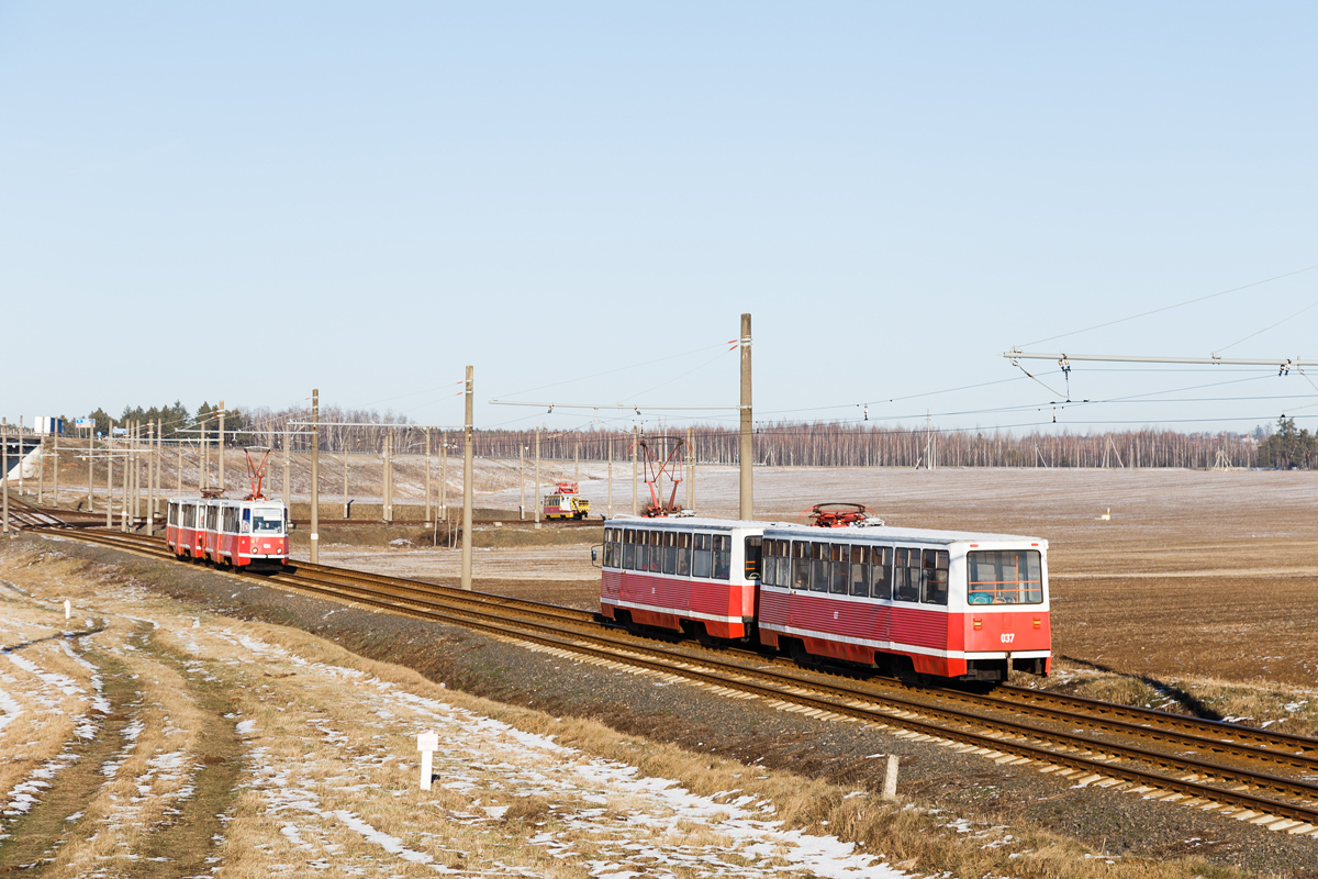 Мозырь, 71-605 (КТМ-5М3) № 037; Мозырь — Линии и инфраструктура