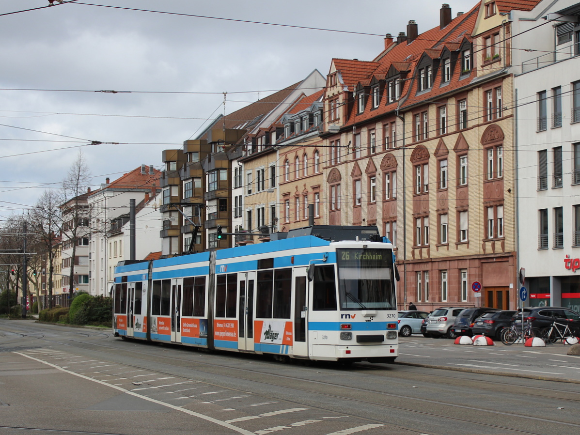 Rhein-Neckar, Duewag MGT6D # 3270