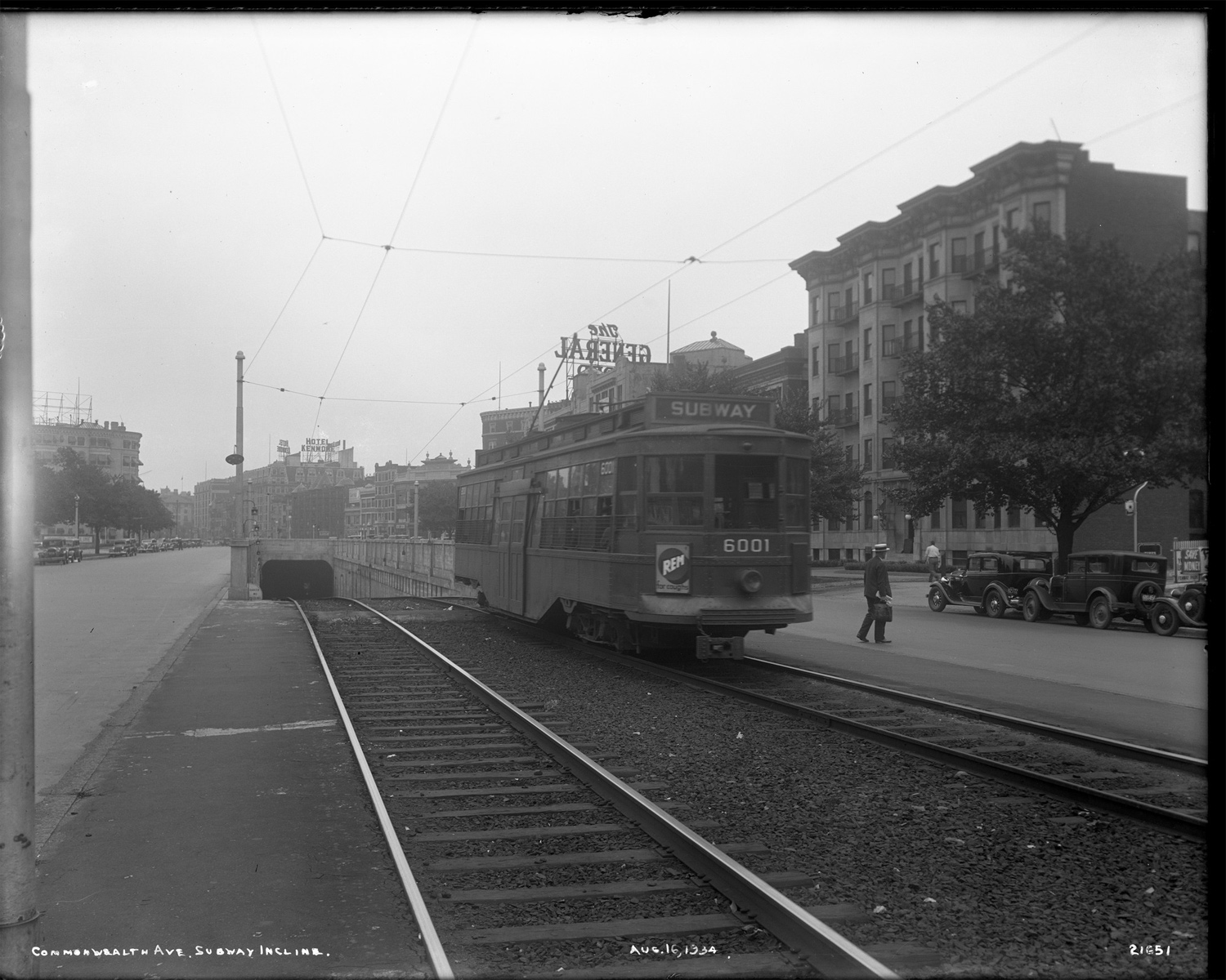 Boston, Brill Boston CEM Type 1 № 6001; Boston — Old Photos — Street Railroads