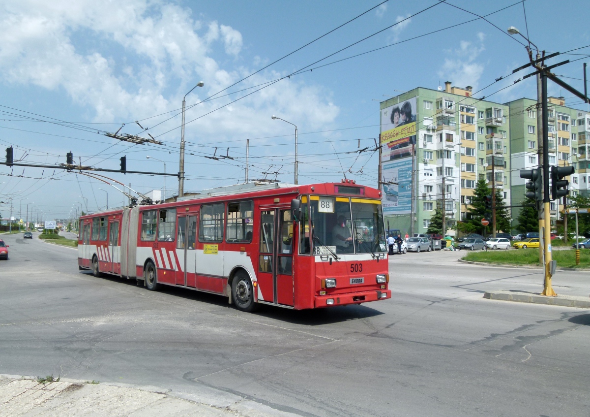 Варна, Škoda 15Tr03/6 № 503; Варна — Троллейбусные линии и инфраструктура