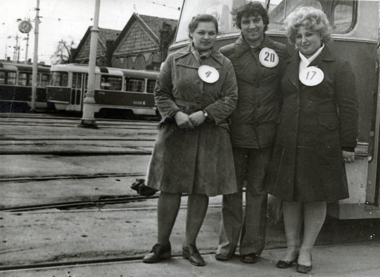 Electric transport employees; Odessza — Old Photos: Tramway