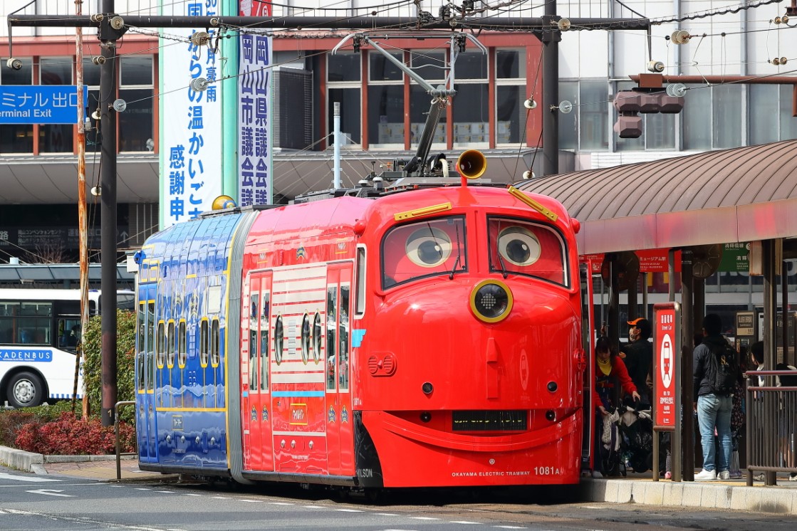 Okayama, Niigata Transys № 1081; Okayama — Wilson and Brewster Tram from Animated Series Chuggington
