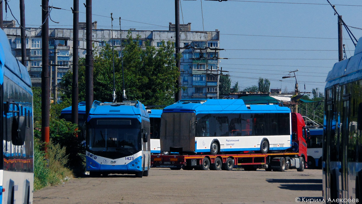 Mariupol, AKSM 321 (BKM-Ukraine) Nr 1435; Mariupol, AKSM 321 (BKM-Ukraine) Nr 1423; Mariupol, AKSM 321 (BKM-Ukraine) Nr 1443; Mariupol — New trolleybuses: AKSM Ukraine