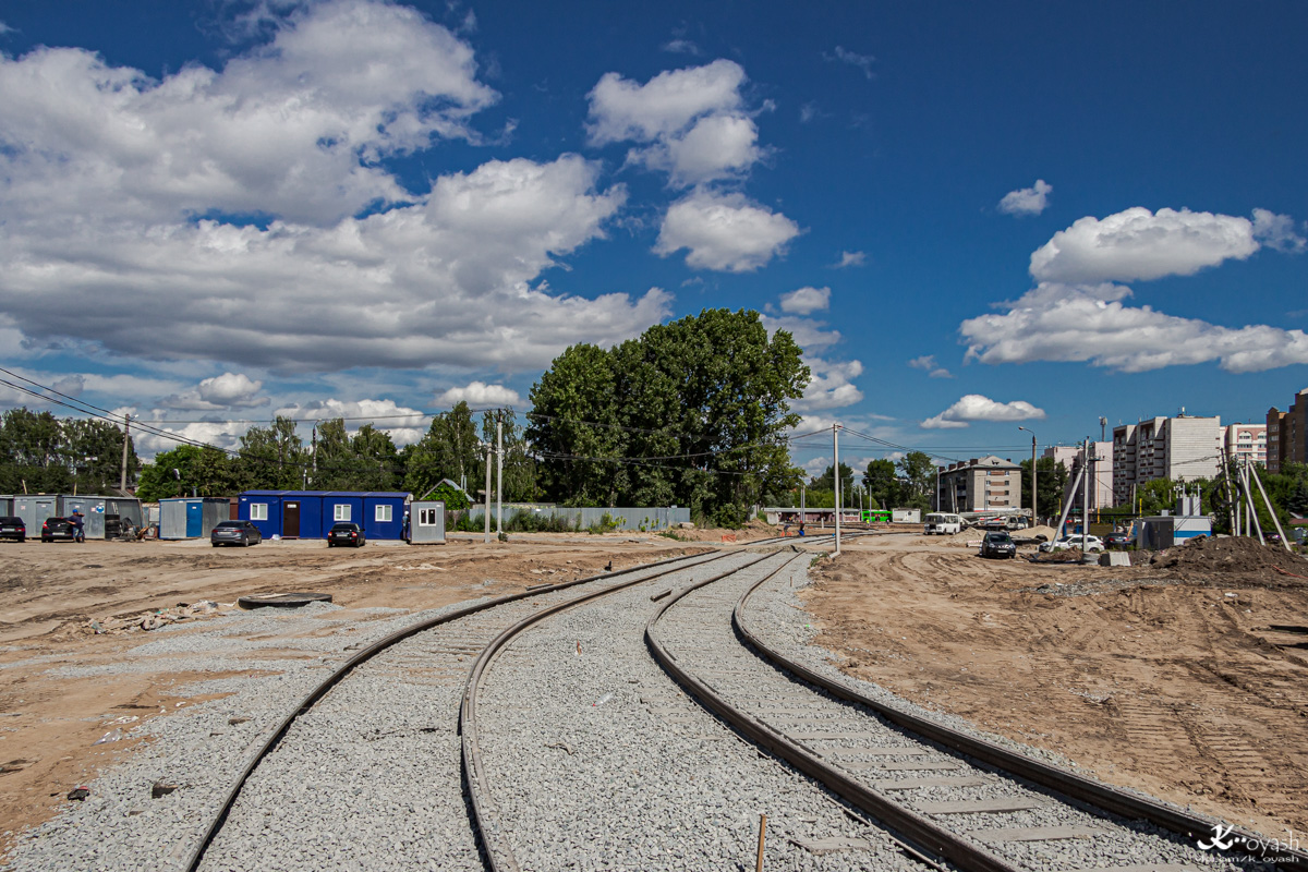 Kazany — Construction of tram line "SunCity — Boriskovo"