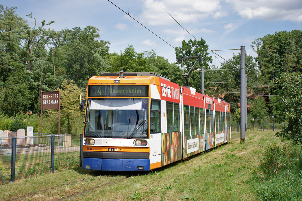 Rhein-Neckar, Duewag 6MGT Nr. 5634