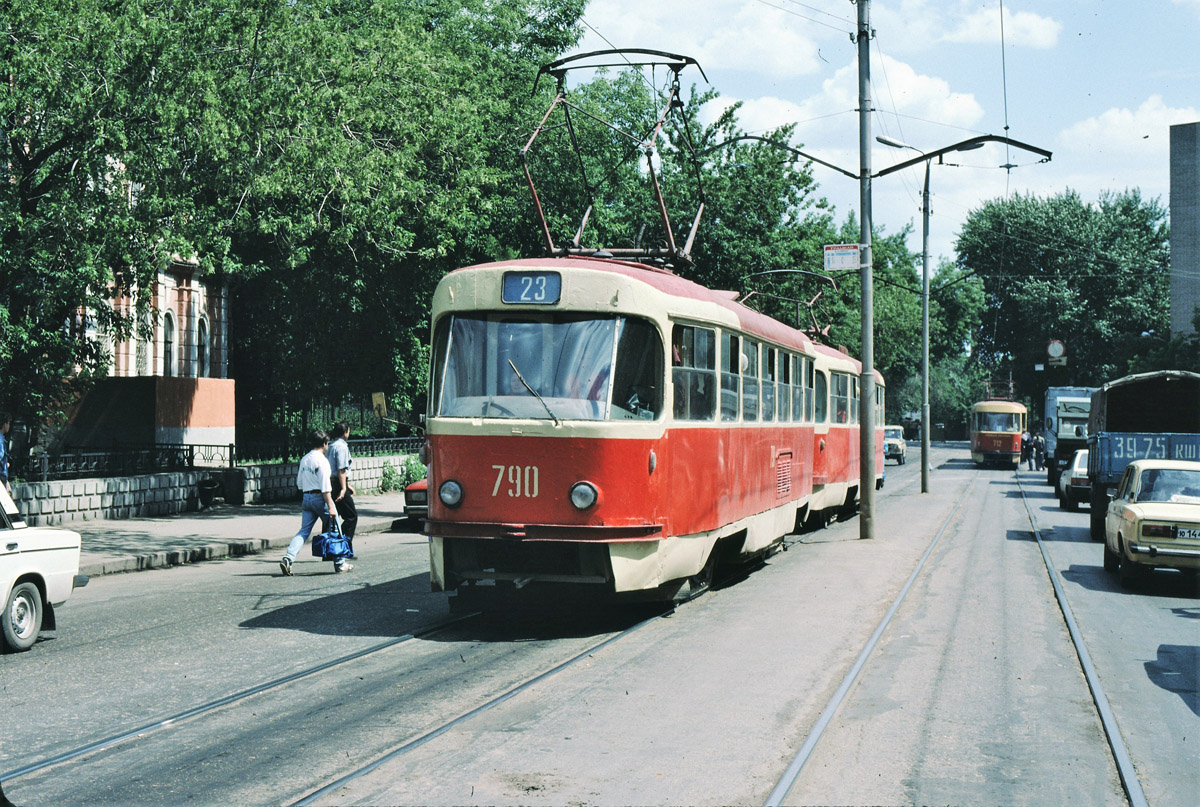 Szamara, Tatra T3SU — 790; Szamara — Historical photos — Tramway and Trolleybus (1992-2000)