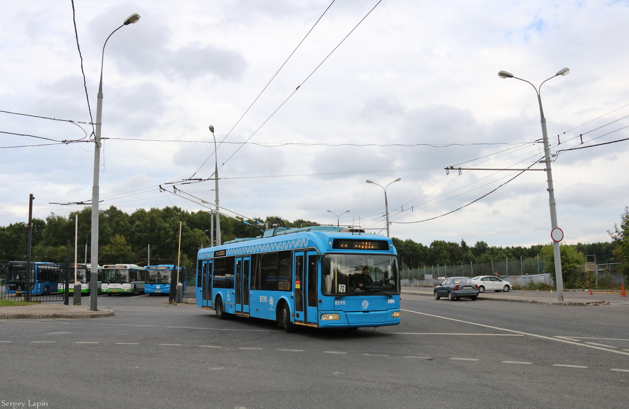 Moscow, BKM 321 # 8590; Moscow — Last Days of the Moscow Trolleybus on August 24 — 25, 2020