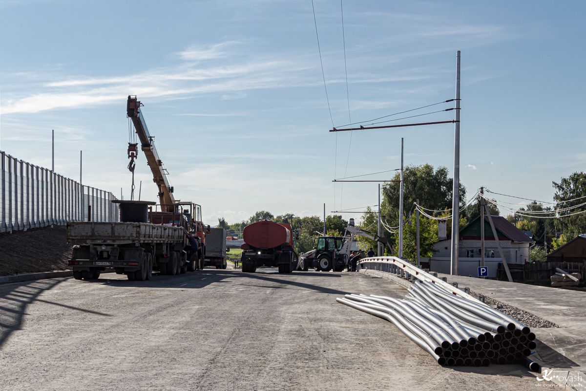 Kazanė — Construction and reconstruction of the trolleybus lines