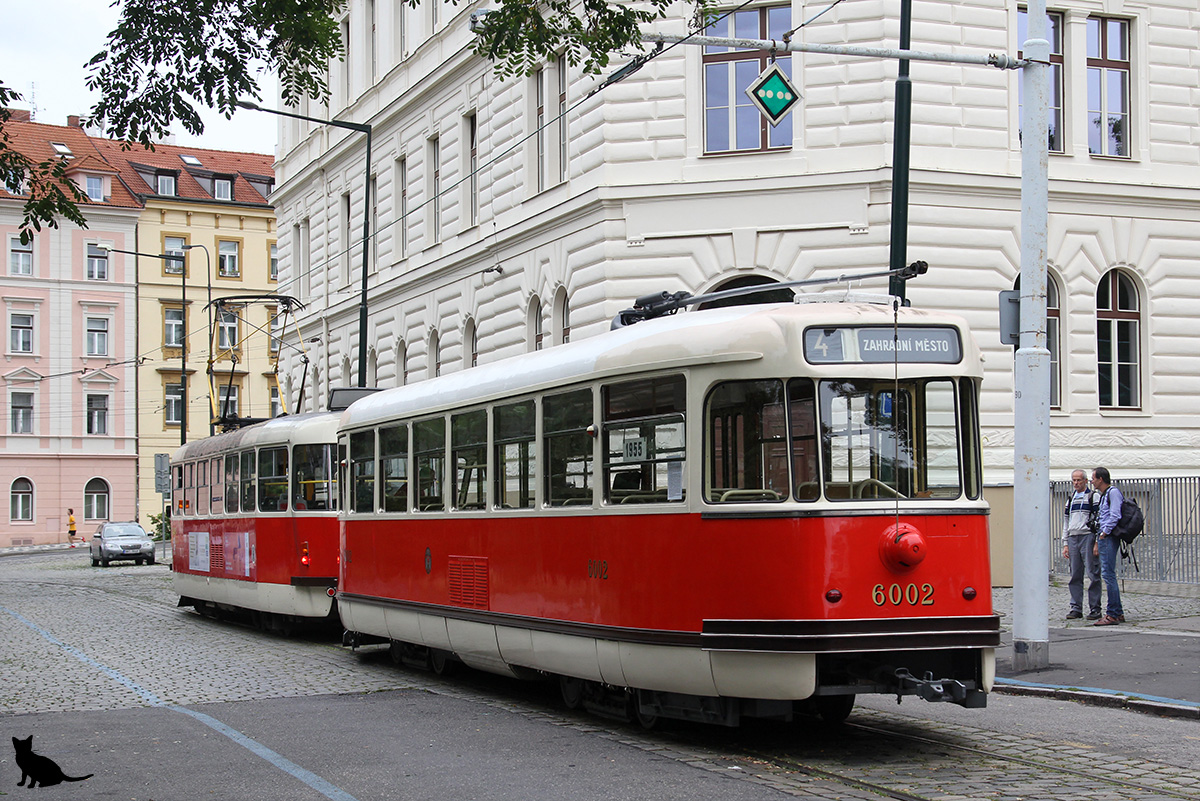 Praga, Tatra T2 Nr 6002; Praga — Photo trip "T2 tramways near Prague castle"