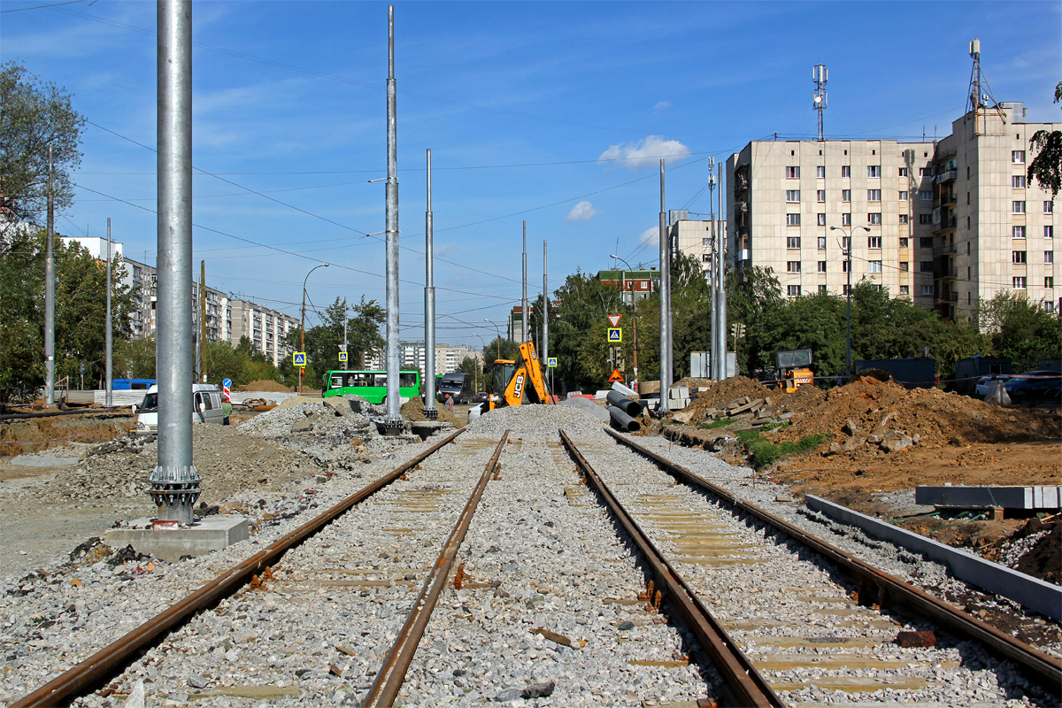 叶卡捷琳堡 — The construction of a tram line Ekaterinburg — Verhnyaya Pyshma; 上佩什馬 — The construction of a tram line Ekaterinburg — Verhnyaya Pyshma