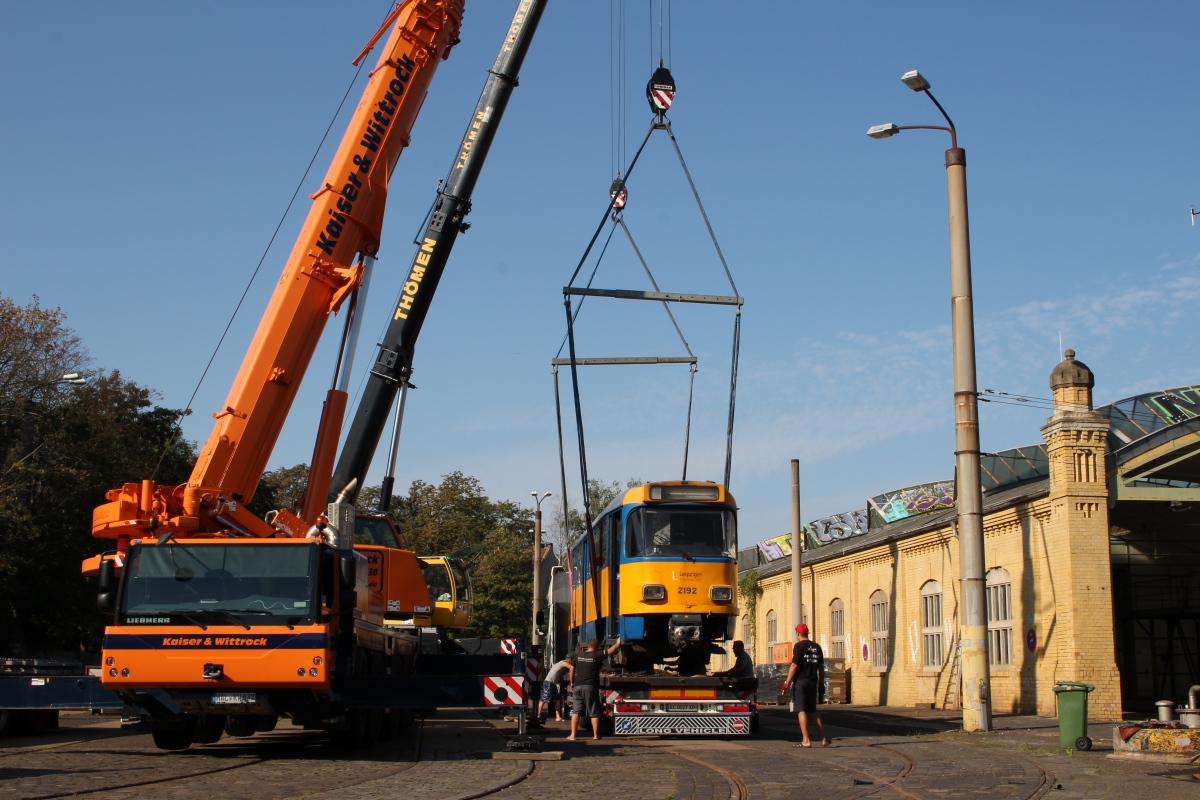 Лейпциг, Tatra T4D-M1 № 2192; Лейпциг — Отправка трамваев Tatra в Украину