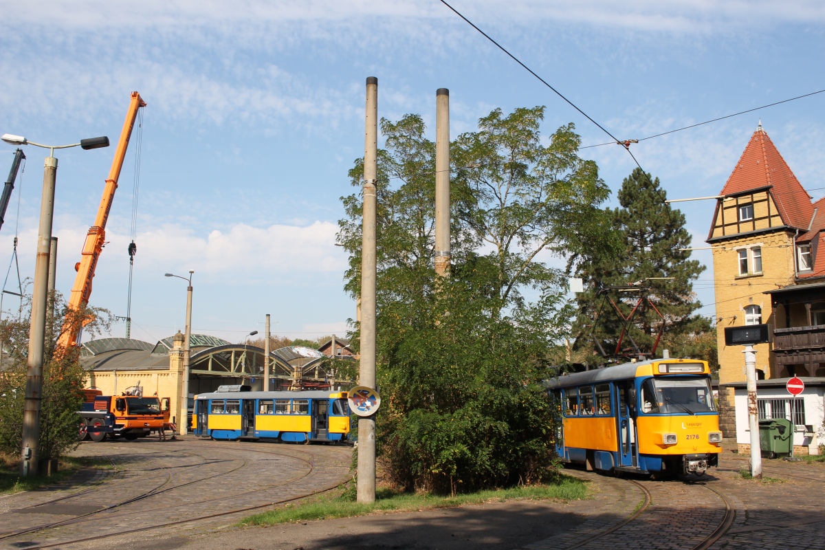 Лейпциг, Tatra T4D-M1 № 2176; Лейпциг — Отправка трамваев Tatra в Украину