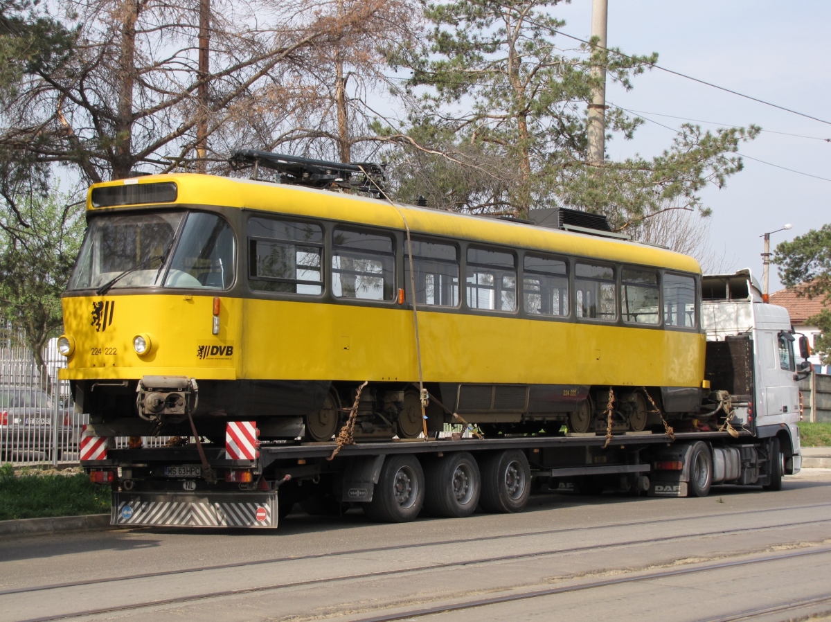 Botosani, Tatra T4D-MT č. BT-1202; Botosani — Delivery of modernized Tatra T4D-MT tram cars from Dresden (28.04.2011)