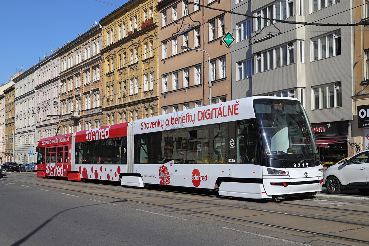 Прага, Škoda 15T3 ForCity Alfa Praha № 9315