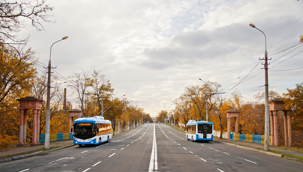 Марыупаль, АКСМ 321 (БКМ-Україна) № 1447; Марыупаль, АКСМ 321 (БКМ-Україна) № 1403