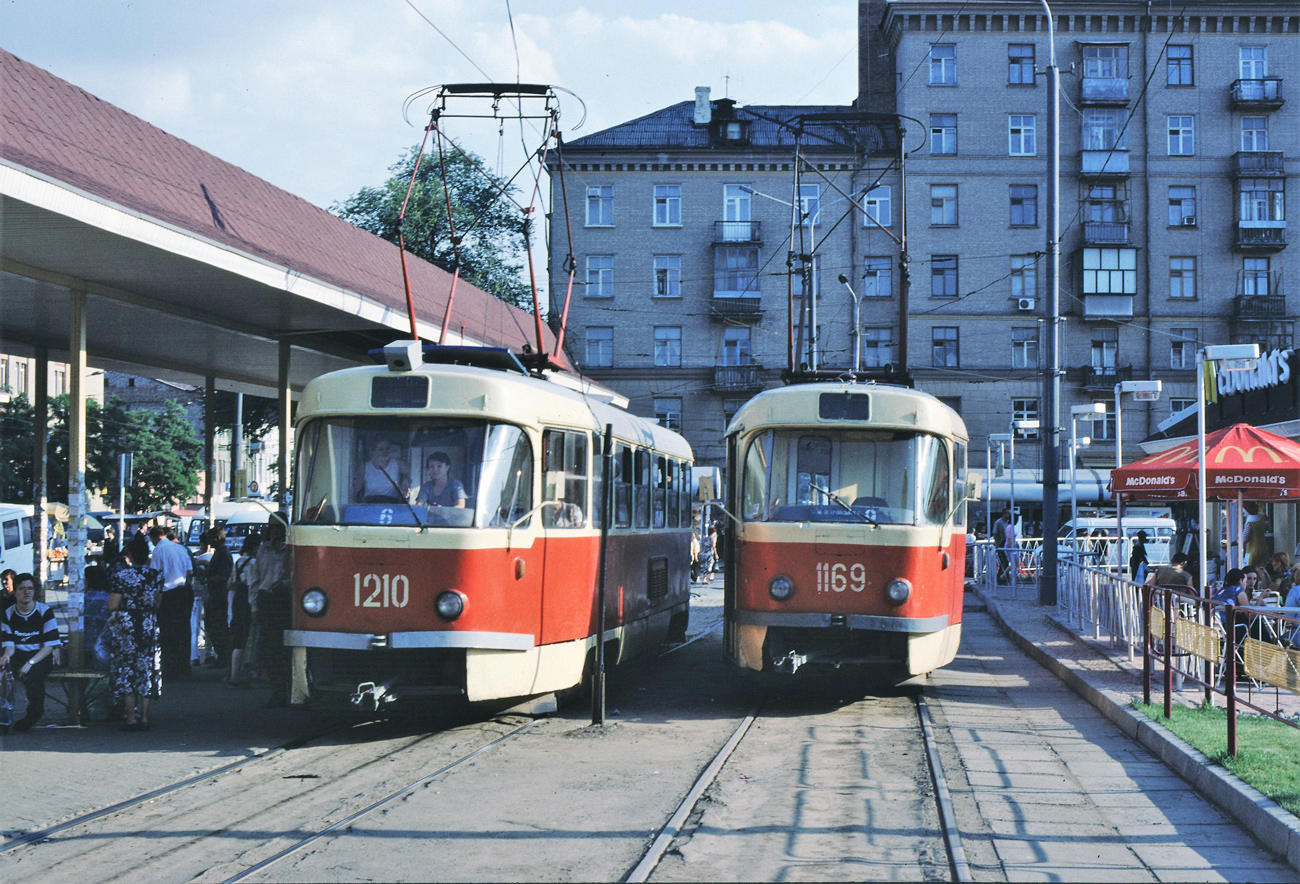 Dnipro, Tatra T3SU # 1210; Dnipro, Tatra T3SU (2-door) # 1169; Dnipro — Old photos: Shots by foreign photographers