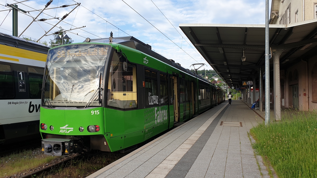 Карлсруэ, Siemens GT8-100D/M-2S № 915; Карлсруэ — Murgtalbahn (Rastatt — Freudenstadt)
