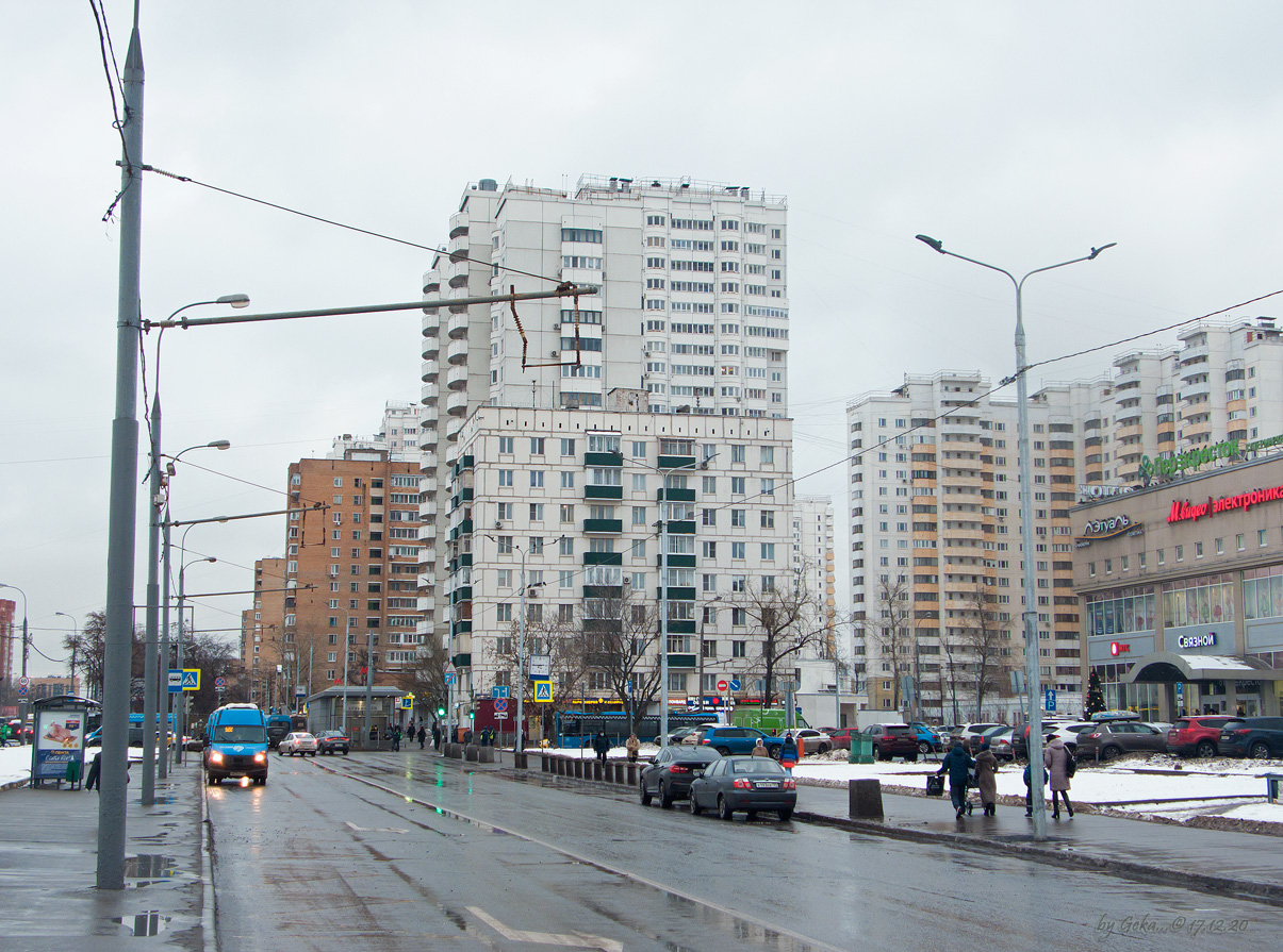 Moszkva — Closed trolleybus lines; Moszkva — Trolleybus lines: South-Eastern Administrative District
