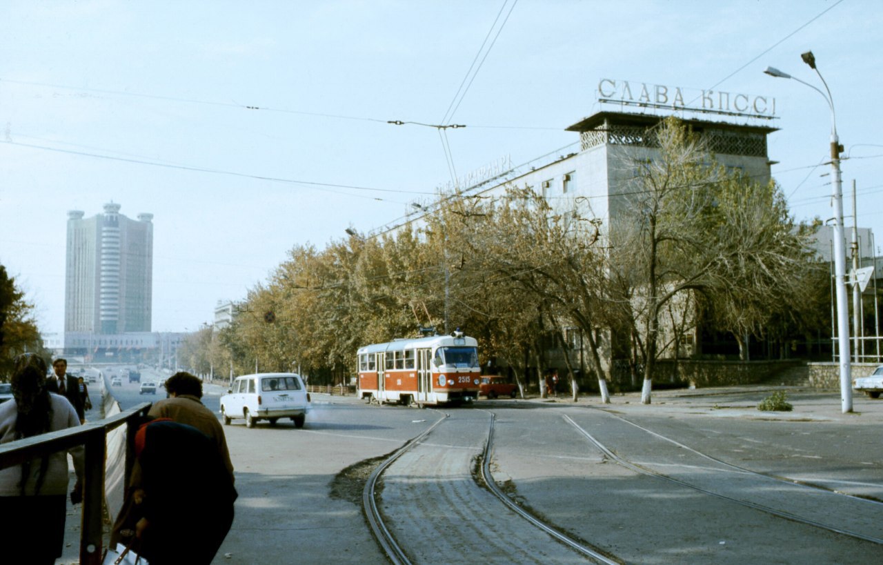 Tashkent, Tatra T3SU № 2515; Tashkent — Old photos; Tashkent — Tram network and infrastructure