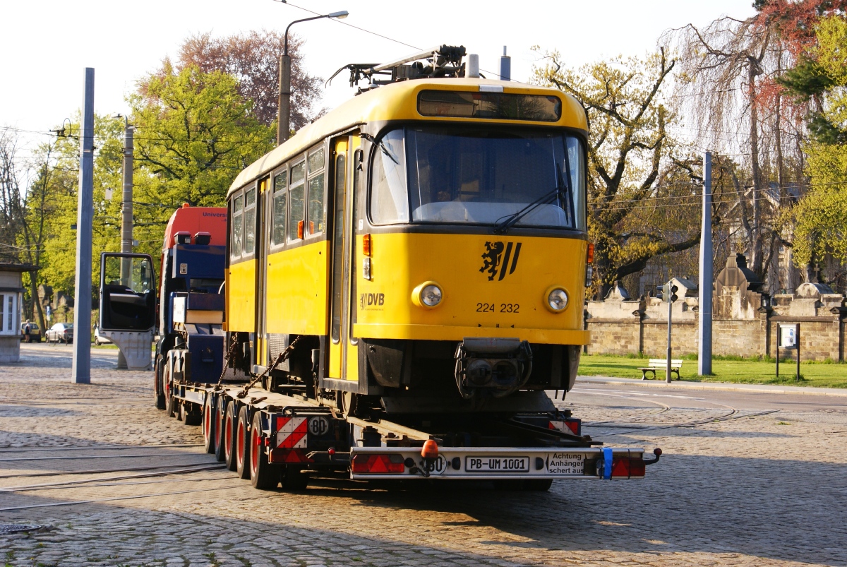 Дрезден, Tatra T4D-MT № 224 232; Дрезден — Отправка трамваев Tatra в Восточную Европу