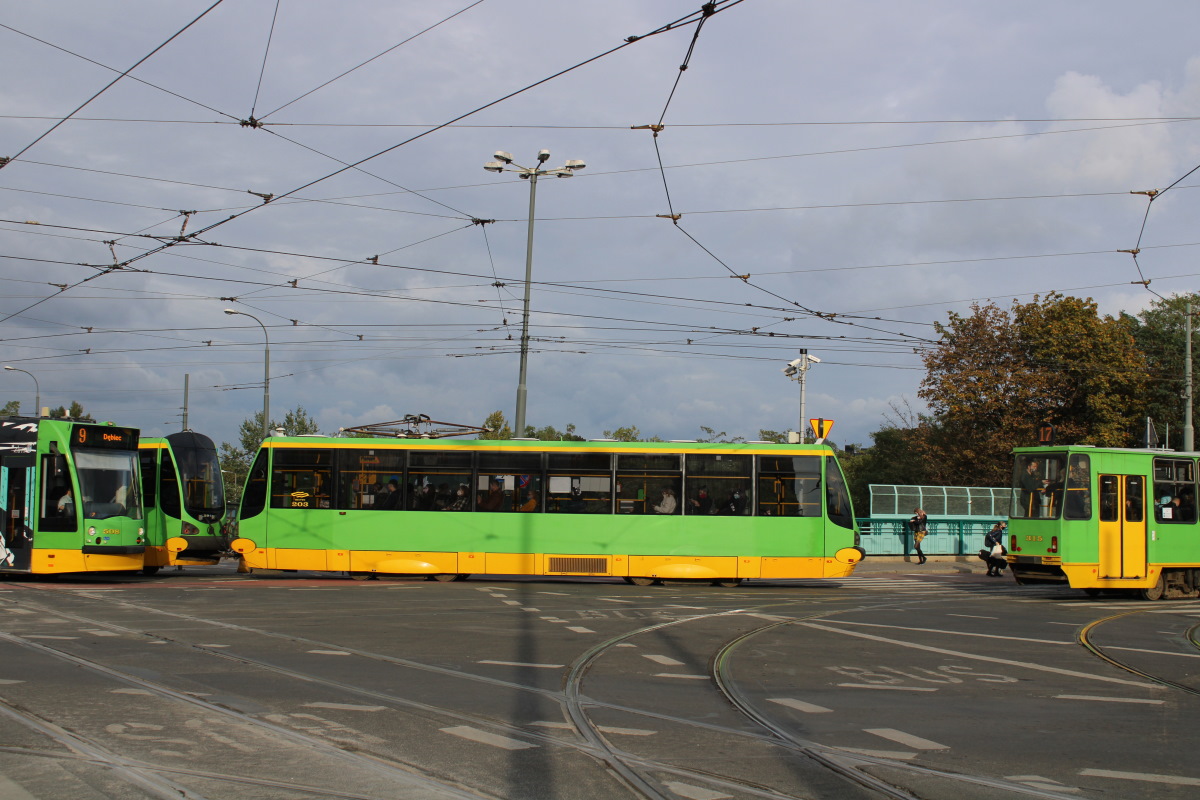 Познань, Konstal 105N-Alfa HF07 № 203