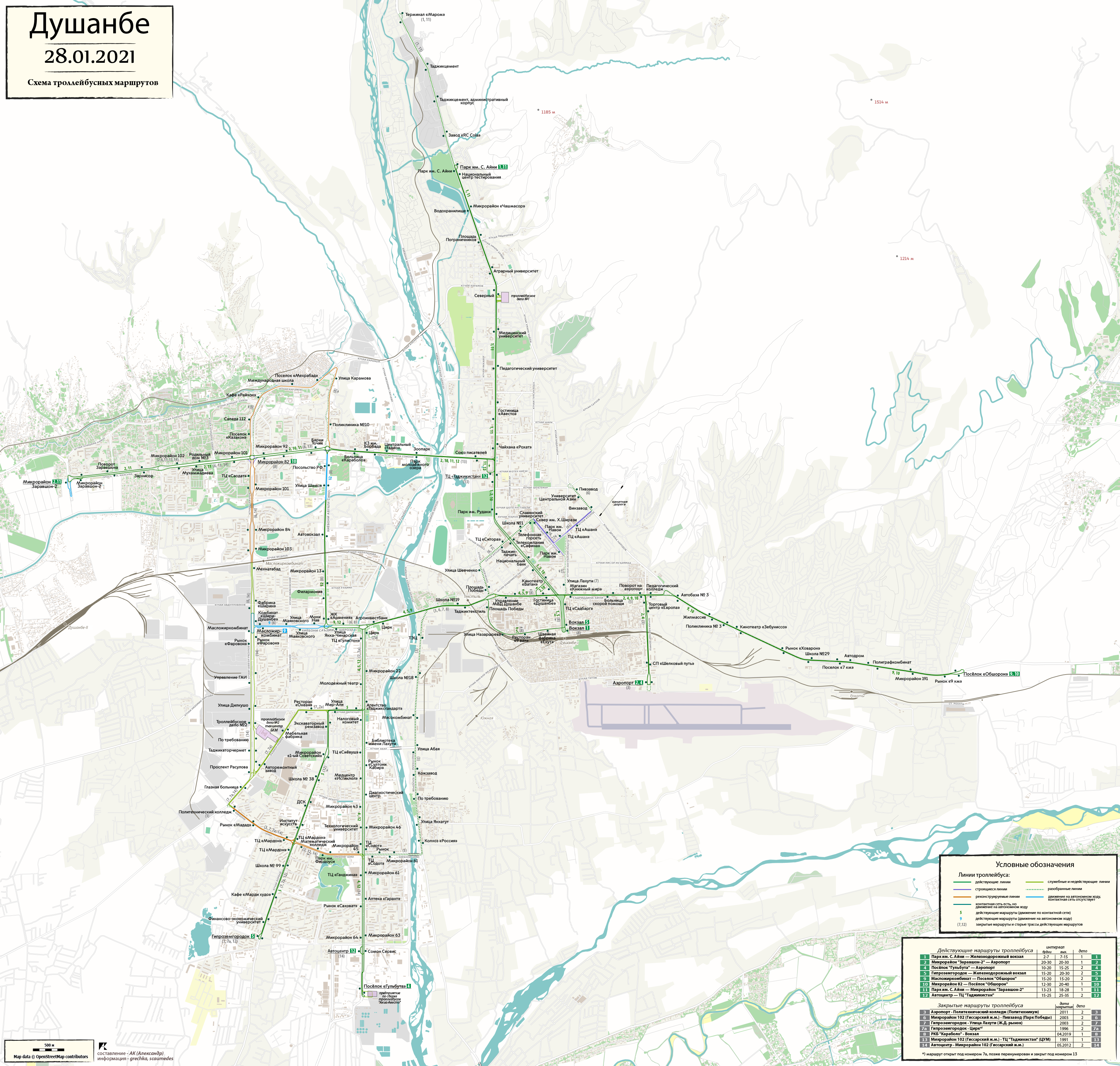 Duschanbe — Maps