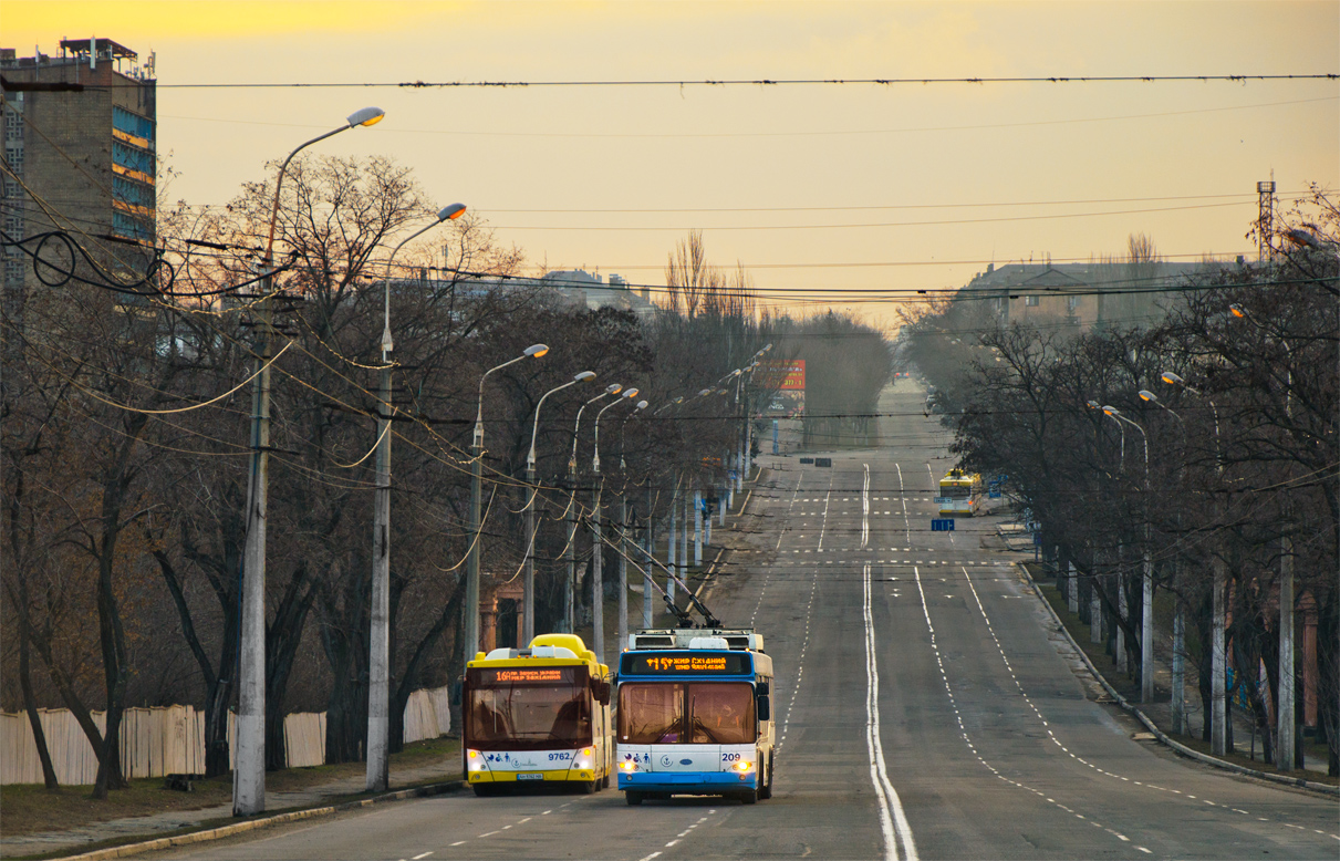 Мариуполь, Дніпро Т103 № 209; Мариуполь — Троллейбусные линии и кольца
