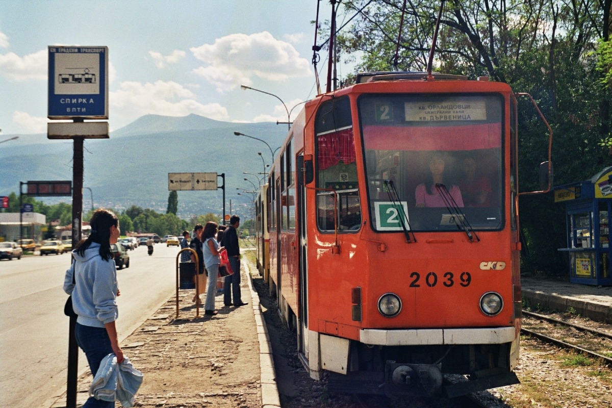 София, Tatra T6A2B № 2039; София — Исторически снимки — Трамвайни мотриси (1990–2010)