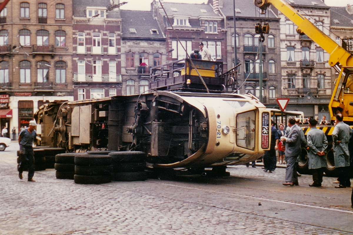 Brüsszel, BN PCC series 7000 — 7021; Brüsszel — Incidents / Accidents; Brüsszel — Old photos MIVB / STIB