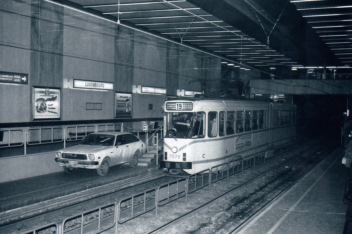 Bruksela, BN PCC series 7500 Nr 7578; Bruksela — Incidents / Accidents; Bruksela — Old photos MIVB / STIB