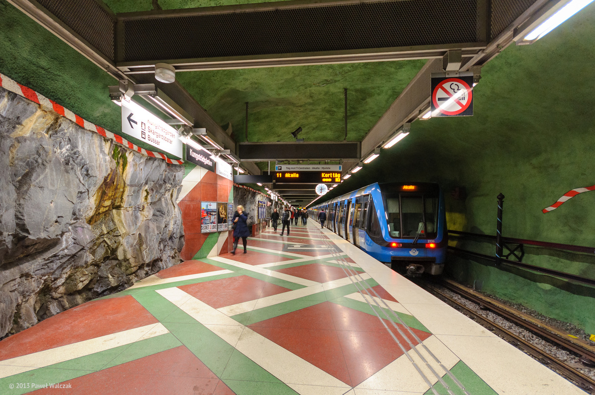 Стокгольм — Tunnelbana — Синяя линия | Blå Linjen