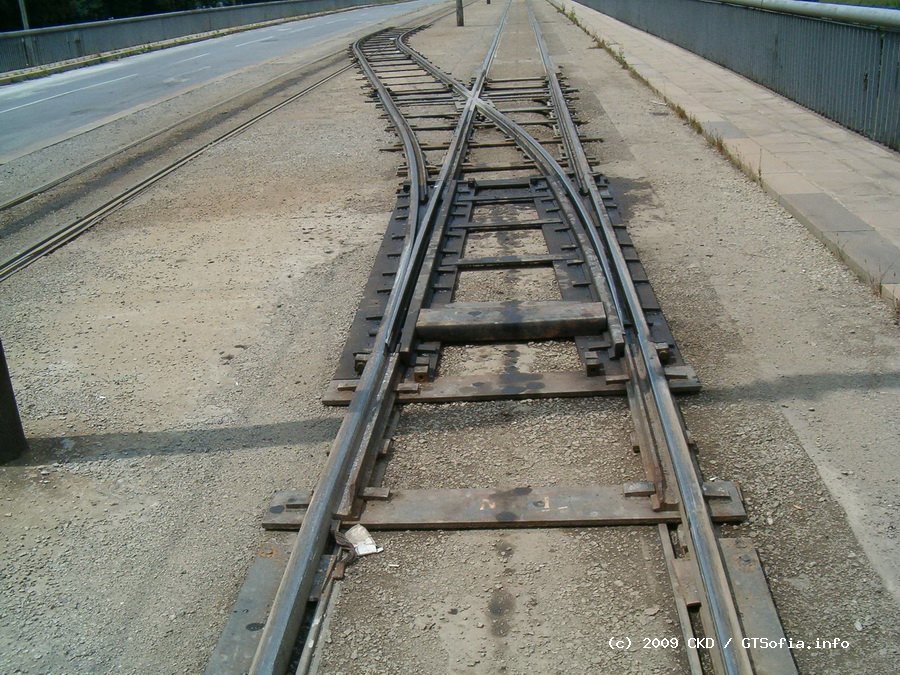 Sofia — Repair of a tram curve on Vitosha Blvd. and Bulgaria Blvd. and use of a temporary facility for single-track traffic type "California"
