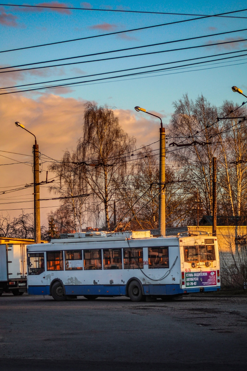 Тверь, Тролза-5275.03 «Оптима» № 90; Тверь — Последние годы тверского троллейбуса (2019 — 2020 гг.); Тверь — Троллейбусные конечные станции и кольца