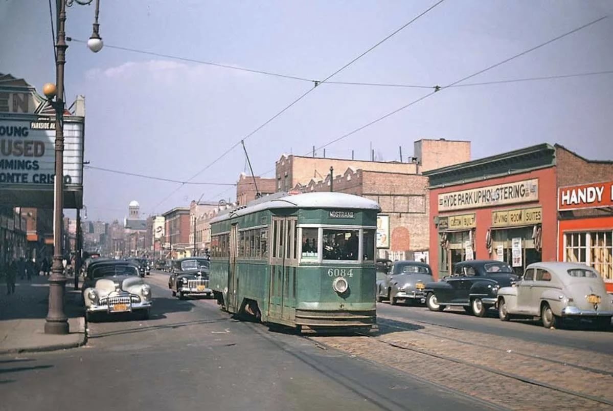 Нью-Йорк, Brill Peter Witt № 6084; Нью-Йорк — Исторические фотографии — трамвай